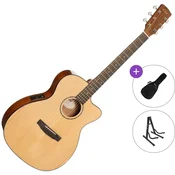Cort L60CE Standard SET Natural Gloss Elektroakustična jumbo