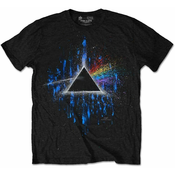 Pink Floyd Unisex majica Dark Side of the Moon Blue Splatter L