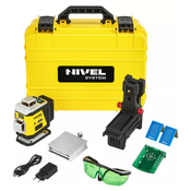 NIVEL SYSTEM CL4B Križni linijski laser, (4 X 360) Bluetooth, moder