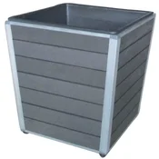 Korito za rastline iz WPC Monaco 27 cm x 27 cm x 28 cm antracitno