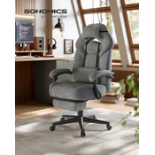 Songmics Gaming stol 697x724x121-133 cm siva