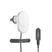 Belkin BOOST CHARGE™ Qi2 Magnetno držalo za polnjenje v avtomobilu, 15 W, sivo