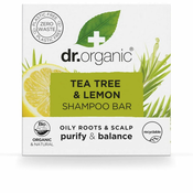 Kruti šampon Dr.Organic Tea Tree and Lemon 75 g