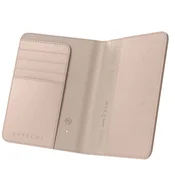 Satechi Satechi, Usnjena torbica za potni list FindAll s prostorom za kartice in RFID zaščito, Roza, (5000189017)