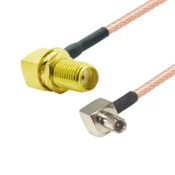 shumee Pigtail vtič TS9/SMA vtičnica KOTNA RG316 20 cm
