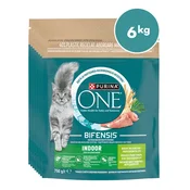 Purina ONE briketi za hišne mačke z okusom purana, 8x750g