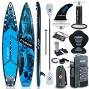THUNDER Napihljiva SUP deska – 365 cm stabilna, 15 cm debela, komplet z veslom in sedežem + GoPro mount THUNDER BLUET, (5000091309)