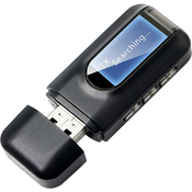 INF 2-v-1 Bluetooth avdio oddajnik/sprejemnik Bluetooth adapter 5.0 Black, (21278581)