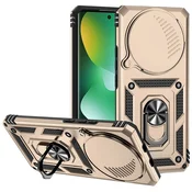 GS Oklepni ovitek za Xiaomi Redmi Note 15 4G, CamShield Slide, zlat