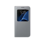 SAMSUNG preklopna torbica za Galaxy S7 edge (EF-CG935PSEGWW), srebrna