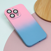 TERACELL Maska za iPhone 14 Pro 6.1 Rainbow Spring roze-plava