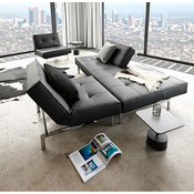 stol SPLITBACK CHAIR s kromiranimi nogicami-Svetlo modra