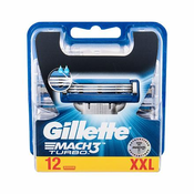 Gillette Mach3 Turbo nadomestne britvice 12 ks za moške