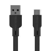 Proda Fons PD-B18a USB - USB-C kabel 2.1A 1M črne barve