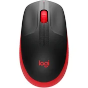 LOGITECH M190 Full-size wireless mouse - RED - 2.4GHZ - EMEA - M190 ( 910-005908 )