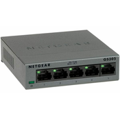 NETGEAR GS305 Neupravljano L2 Gigabit Ethernet (10/100/1000) Crno
