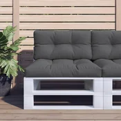 Jastuci za palete 2 kom antracit od tkanine Antracitno siva 80 x 80 x 12 cm