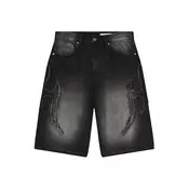 Bershka Kavbojke črn denim