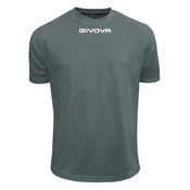 SHIRT GIVOVA ONE MICROFORATA GRIGIO SCURO Tg. M