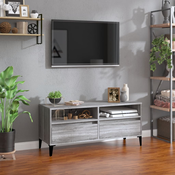 TV ormaric sivi Sonoma 100x34,5x44,5cm konstruirano drvo