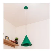Luster na sajli ETNA II 1xE27/15W/230V, precnik 25 cm, zelena
