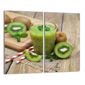 shumee Steklena zaščita za kuhalno ploščo 2x30x52 Kiwi