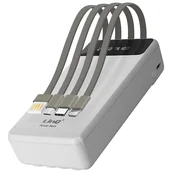 LINQ 25800 mAh rezervna baterija, snemljiv kabel 4 v 1, LinQ - bel, (20773623)