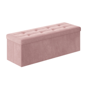 Tabure s prostorom za shranjevanje OTTOMAN 110x38 cm, roza