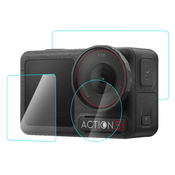 INF Komplet zaščitnega zaslona iz kaljenega stekla za DJI Osmo Action 5 Pro, (21624526)