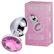 Desirel Pink Jewel S analni čep (srebrno-roza)