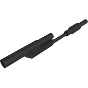 SKS Hirschmann SKS Hirschmann MAL 2800 S , Črna varnostni merilni kabel [4 mm varnostni vtič - 4 mm varnostni vtič] 8 cm črna 1 kos, (20423280)