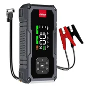 shumee 4-v-1 zagonski kabel, ojačevalnik, prenosna baterija, kompresor, LED svetilka, 12V 7,2Ah 600A PRO amio-04674