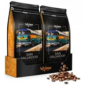 shumee Kavna zrna 1kg x2 SAN salvador 100% Arabica Fresh za espresso aparat + gratis