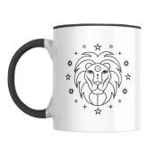 Šolja Horoskop Lav, 330 ml, Bela