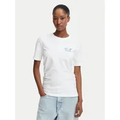 Calvin Klein Jeans Majica LV047G808G Bela Slim Fit