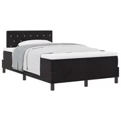 vidaXL vidaXL Box Spring Postelja z Blazino Črna 120x200 cm Žamet, (22051612)