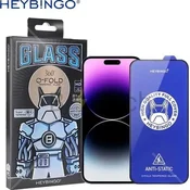 Zaščitno steklo Hey Bingo Privacy iPhone 16 Pro Max, celotno - črno