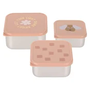 Lässig posodica za shranjevanje iz nerjavečega jekla, 3 kosi pattern party rose