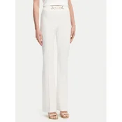 Fracomina Hlače iz tkanine FR25SVA006W51501 Écru Flare Fit