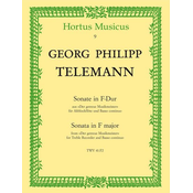 TELEMANN:SONATA IN F-DUR TWV41:F2 TREBLE RECORDER
