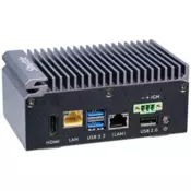 Shuttle Edge PC SPCEL03, Intel Atom x6413E, 1x HDMI, 2x 2.5G LAN, 1x COM, fanless