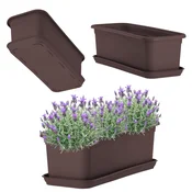 KADAX Balkonski lonček Evron 40 cm s stojalom