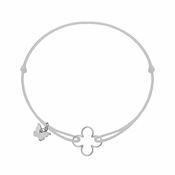 Hole Clover Narukvica - Rhodium Plated