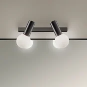 LEDS-C4 Mist kupaonska zidna svjetiljka s 2 žarulje crna - kupaonica - Moderan - metalik crna, opalno bijela