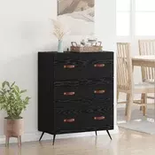 Komoda Crni Hrast 69 5 x 34 x 90 cm Konstrukcijsko drvo - Crni hrast