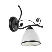 Zidna lampa RETRO 1xE27/60W/230V crna/bela