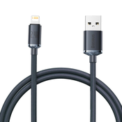 Punjacki i podatkovni kabel Baseus Crystal Shine USB-A u Lightning - 1.2 m - crni