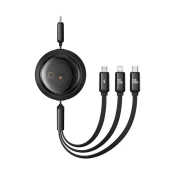 BASEUS 3v1 Univerzalni zvit kabel USB-C - Lightning / USB-C / micro USB 100 W 1,1 m - črn