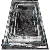 Rugsx Preproga DE LUXE sodobni 619 Okvir - 140x190 cm Siva