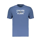 Moška majica s kratkimi rokavi Calvin Klein modre barve